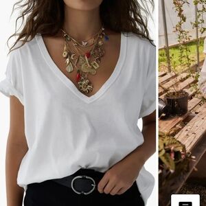 Nina V-Neck Cotton T-Shirt